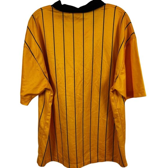Olympus Size XL Yellow & Black Striped Referee Shirt 80% Polyester 20% Cotton - Picture 4 of 10